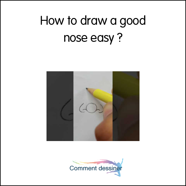 How to draw a good nose easy